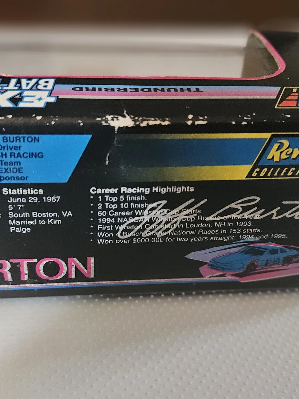 Revell Jeff Burton #99 Exide Pink & Blue Die-Cast Race Car